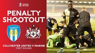 Full Penalty Shootout | Colchester United v Marine | Emirates FA Cup 20-21