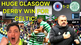 CHAOTIC! Glasgow derby! Rangers 1-2 Celtic | Fan Reaction