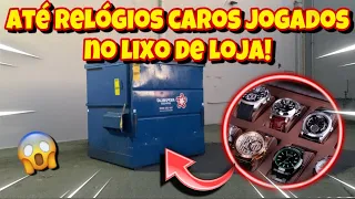 ATÉ RELÓGIOS CAROS JOGADOS NO LIXO DE LOJA DOS ESTADOS UNIDOS!🇺🇸🇺🇸🇺🇸 dumpster-basura