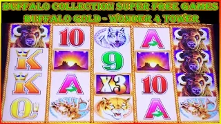 🔥 BUFFALO COLLECTION 🔥  BUFFALO GOLD 🔥 WONDER 4 TOWER SUPER FREE GAMES 🔥 SLOT MACHINE POKIES 🔥
