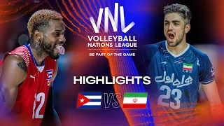 🇨🇺 CUB vs. 🇮🇷 IRI - Highlights Week 3 | Men's VNL 2023