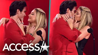 'Outer Banks' Chase Stokes & Madelyn Cline Kiss at MTV Movie & TV Awards