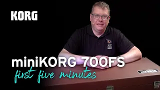 Getting started with miniKORG 700FS - your first five minutes