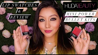 NEW Huda Beauty Mini Power Bullet Kit Review & Lip Swatches