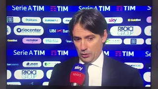 Simone Inzaghi “Spiaze per i ragassi”