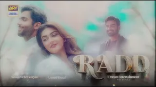 Radd OST - Lofi version - Radd OST Slowed and Reverb - Ary Digital - Sheharyar Munawar - Hiba