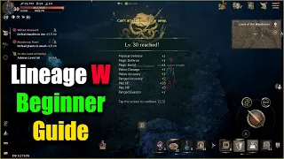 Lineage W Beginner Guide