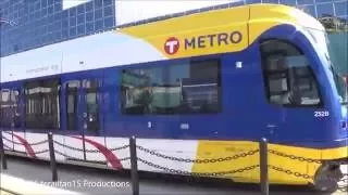 Light Rail Trains in St. Paul and Minneapolis