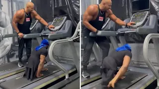 Athlete without legs runs incredibly fast on treadmill #Shorts