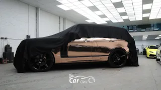 Chrome Rose Gold Range Rover SV Autobiography - The Car Clinic Birmingham