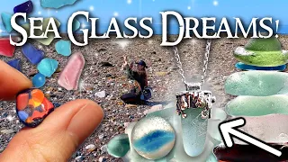 Beachcombing! Silver Mermaid's Amulet! Sea Glass & Rock Hounding  UK