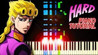 Giorno's Theme (from Jojo's Bizarre Adventure: Golden Wind) - Piano Tutorial