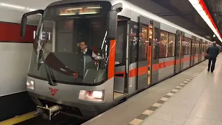 Kompilace zavírání dveří v pražském metru. Linka C. 2024