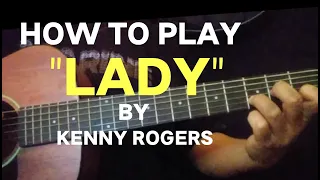 LADY - KENNY ROGERS | GUITAR LESSON #Howtoplaylady #kennyrogers