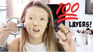 100 LAYERS OF FOUNDATION CHALLENGE | JASMINE C