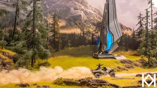 Halo Infinite Diorama with Ultra Realistic Scenery