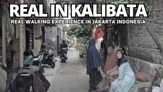 Jelajah Gang Sempit kalibata Jakarta | Real Walking Experience In Jakarta Indonesia