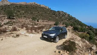 TSFJO 4x4. Corse, Episode 4. , Subaru Forester off-road in the hinterland of Ile Rousse, Corsica