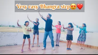 Easy Bhangra step😍 | Medal | Punjabi Bhangra video| Learn basic step #shorts #bhangra #learnbhangra