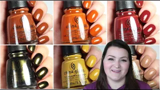 China Glaze Autumn Spice | Fall 2021| Live Swatch + Comparisons