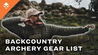 Paul Frame's 2023 High Country Archery Deer Gear List