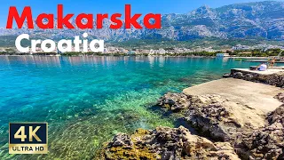 Makarska Croatia 🇭🇷 4K Makarska Riviera June Walking Tour 2022