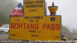 Rohtang Pass World most dangerous road, Pass of the corpses on Royal Enfield motorbikes