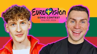 LET’S REACT TO LITHUANIA’S ENTRY FOR EUROVISION 2024 | SILVESTER BELT - LUKTELK