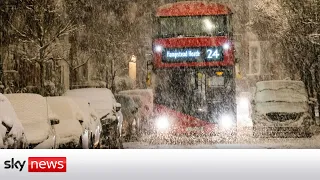 Snow and ice cause travel chaos across country