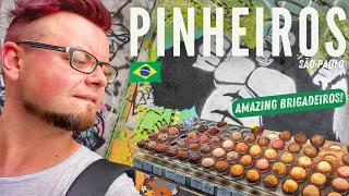 🇧🇷 PINHEIROS & Vila Madalena | The COOLEST area of SÃO PAULO? | Beco do BATMAN & BRIGADEIROS!