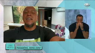 DENÍLSON SE EMOCIONA COM HOMENAGENS DE ANIVERSÁRIO | JOGO ABERTO