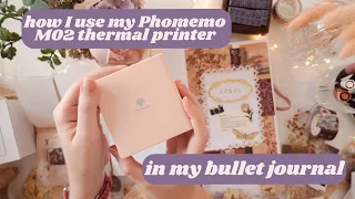 phomemo m02 mini thermal printer review + how I use it with my bullet journal