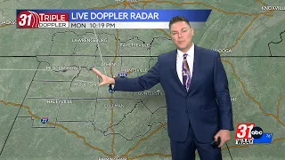 Jeff Castle's Monday evening weather update