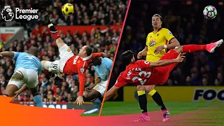 STUNNING Acrobatic, Overhead & Bicycle Kick Goals | Premier League Edition