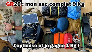 GR20 J-3 : - 1Kg dans le SAC À DOS + PB Genoux + Détails !