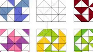 Пэчворк   Интересные Образцы лоскутных блоков с использованием квадратов и треугольников