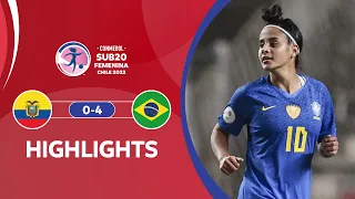 CONMEBOL Sub20 FEM 2022 | Ecuador 0-4 Brasil | HIGHLIGHTS