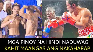 MGA PINOY BOXER NA HINDI NADUWAG KAHIT MAANGAS ANG NAKALABAN!