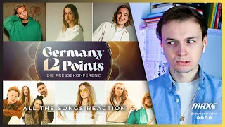 I reacted to all the songs of GERMANY 12 POINTS | Germany Selection for Eurovision 2022