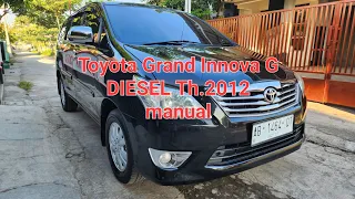 Toyota Grand innova  G diesel Th.2012 manual