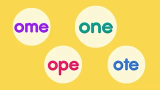 Phonics Chant┃ome · one · ope · ote ∥ Long Vowels┃Spotlight on One Phonics