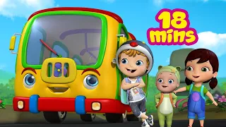 The Wheels On The Bus - Goes to School | Rhymes and Baby songs | Infobells