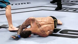 Dustin Poirier Knocks Out Charles Olivera!!(UFC 4 Online)