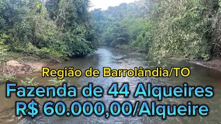 Fazenda a venda no Tocantins em Barrolândia/TO a R$ 60.000,00/Alqueire #pecuaria