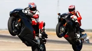 2007 Aprilia RSV1000R vs. Ducati 1098S - MotoUSA