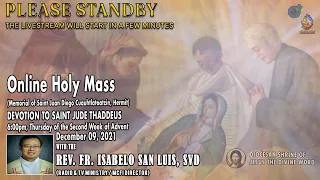 Live Now 6:00pm Daily Mass | Thursday, December 09, 2021 - at the Diocesan Shrine.