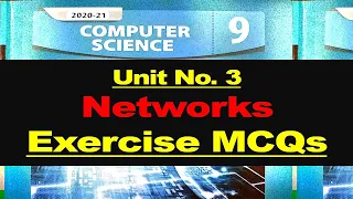 Computer Science Class 9th Exercise Unit 3 Networks, What is Computer Networks, MCQs, Fill in Blanks