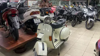 Cập nhật giá siêu phẩm Vespa cổ Spacy SH Ý biển số phong thủy tứ quý tại Phát Minh