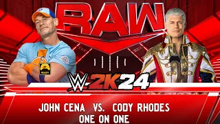 WWE 2K24 - JOHN CENA vs. CODY RHODES UNIVERS MATCH