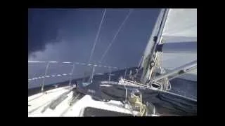 Bavaria 50 in strong winds between La Palma and Madeira. 2011. ATLAS YA.